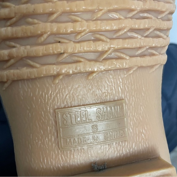 BASS | POTTER Women’s Navy Steel Shank Quilted Upper Rubber Bottom Boot Size 8 - Picture 14 of 14